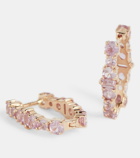 Ileana Makri Rivulet 18kt rose gold hoop earrings with sapphires