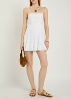 Loveshackfancy Zuri Embroidered Cotton Mini Dress White