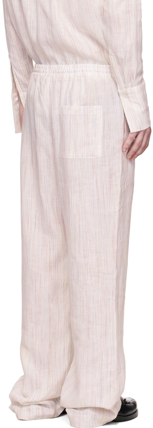 Carlota Barrera White Stripe Trousers