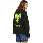 Amiri Black Oversized Lovers Sweatshirt