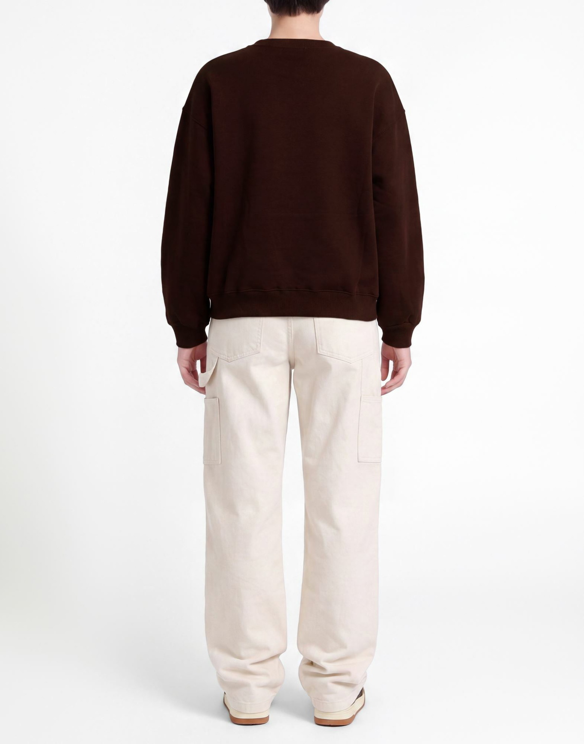 Berna Womens Sweatshirt Chocolate in Brown