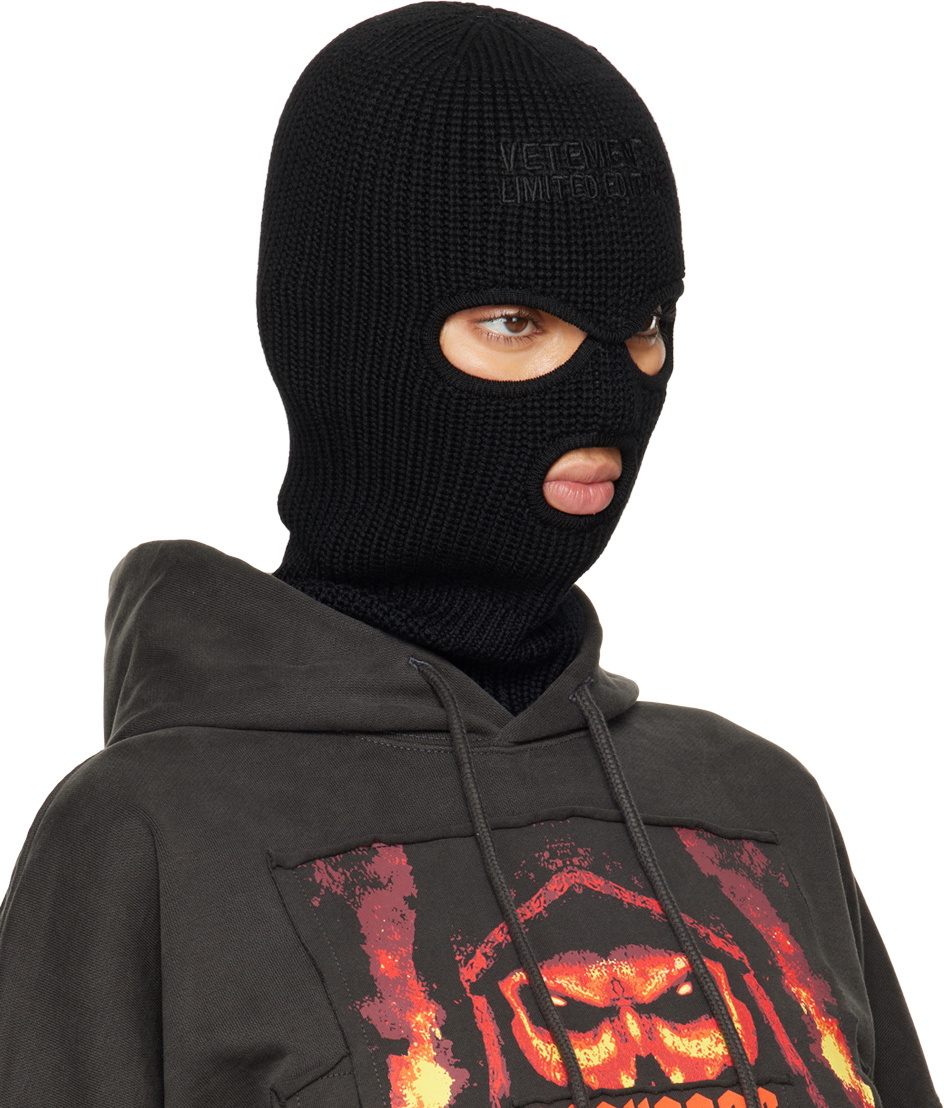 VETEMENTS ヴェトモン Black Mask S Styling Mask in Black – SVRN