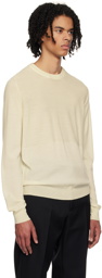 Jil Sander Off-White Crewneck Sweater