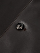 Saman Amel - Leather Shirt Jacket - Brown