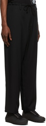 Yohji Yamamoto Black Cellulose Trousers