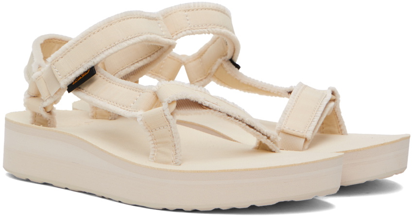 Teva Off-White Midform Universal Canvas Sandals