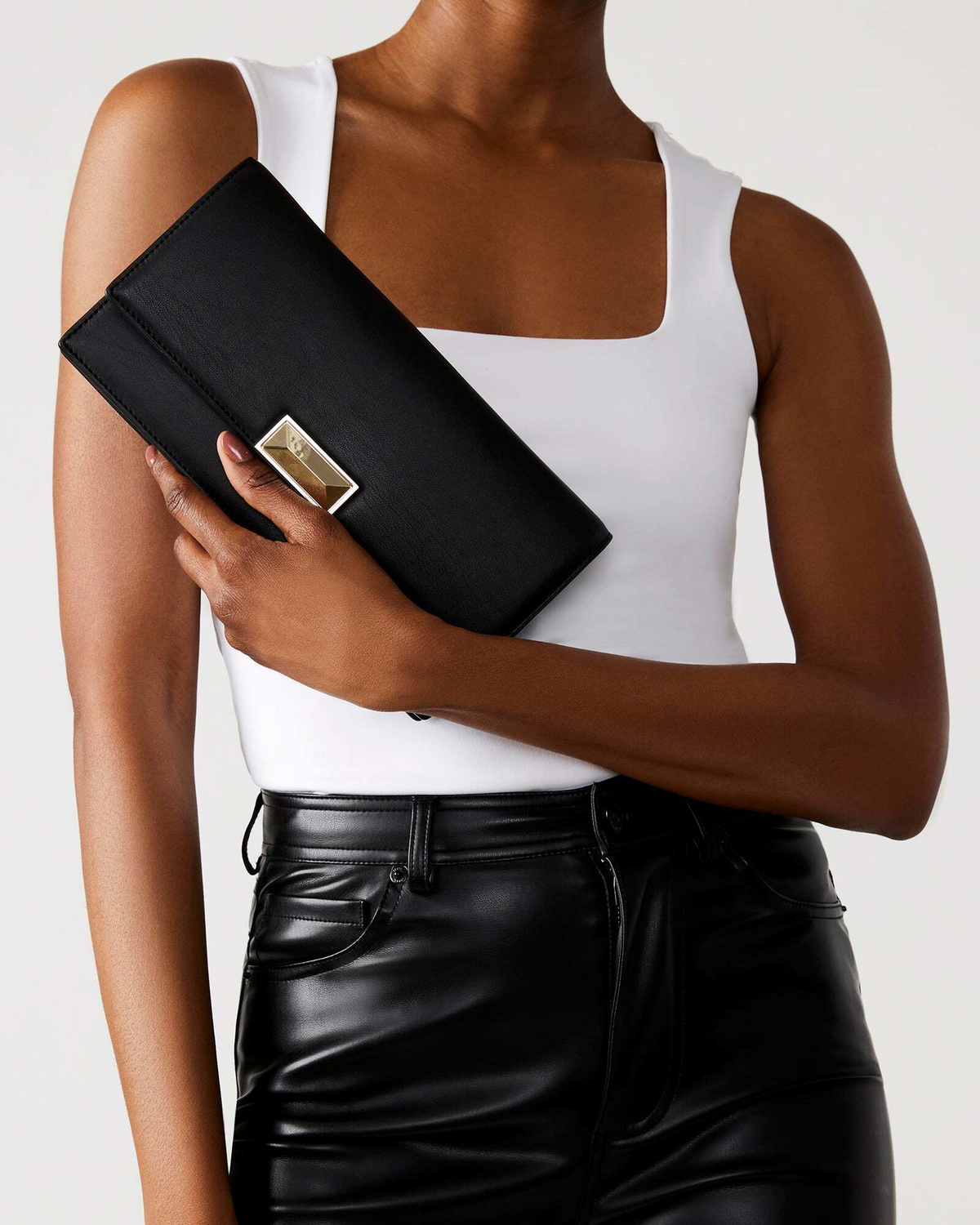 Steve Madden Bmodel Bag in Black Patent