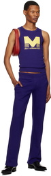 Mowalola Blue 'Burglar Wear' Lounge Pants