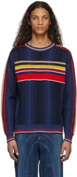 Ahluwalia Blue Deep Sea Knit Crewneck