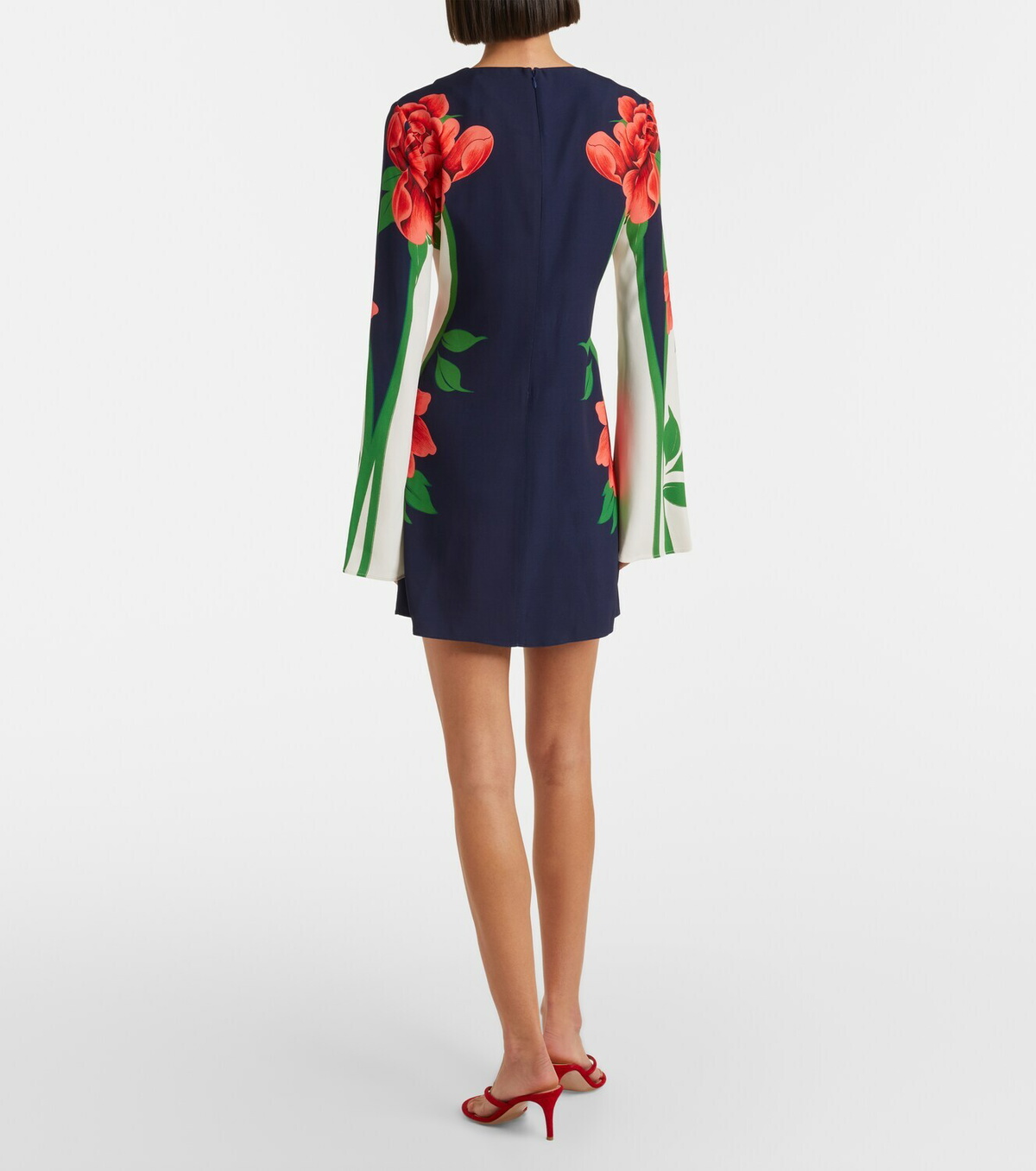La DoubleJ Supremes printed satin minidress