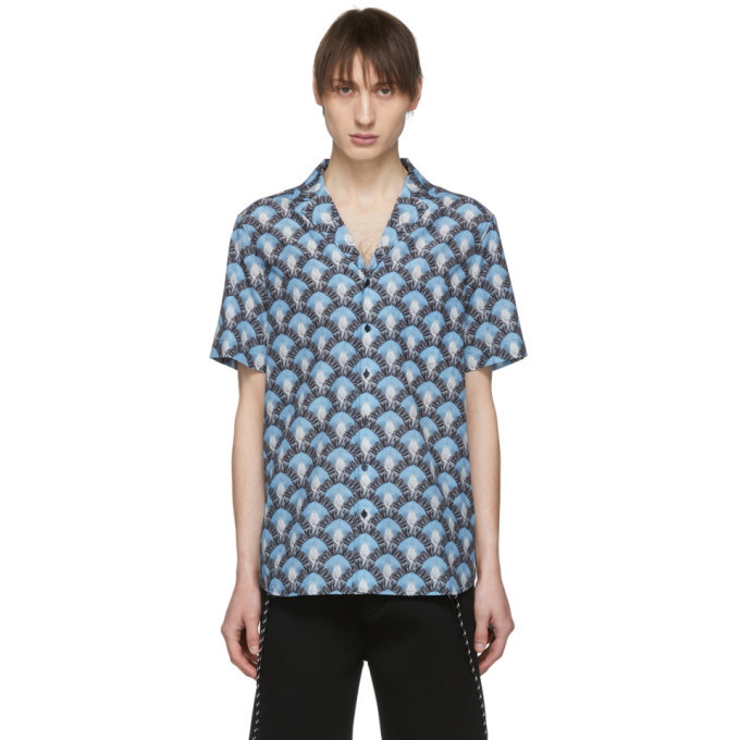 Photo: Neil Barrett Black and Blue Bowling Shirt