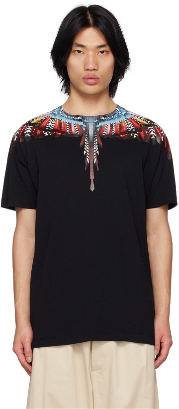 Photo: Marcelo Burlon County of Milan Black & Red Grizzly Wings T-Shirt