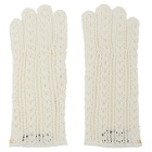 Gucci Off-White Crochet Gloves