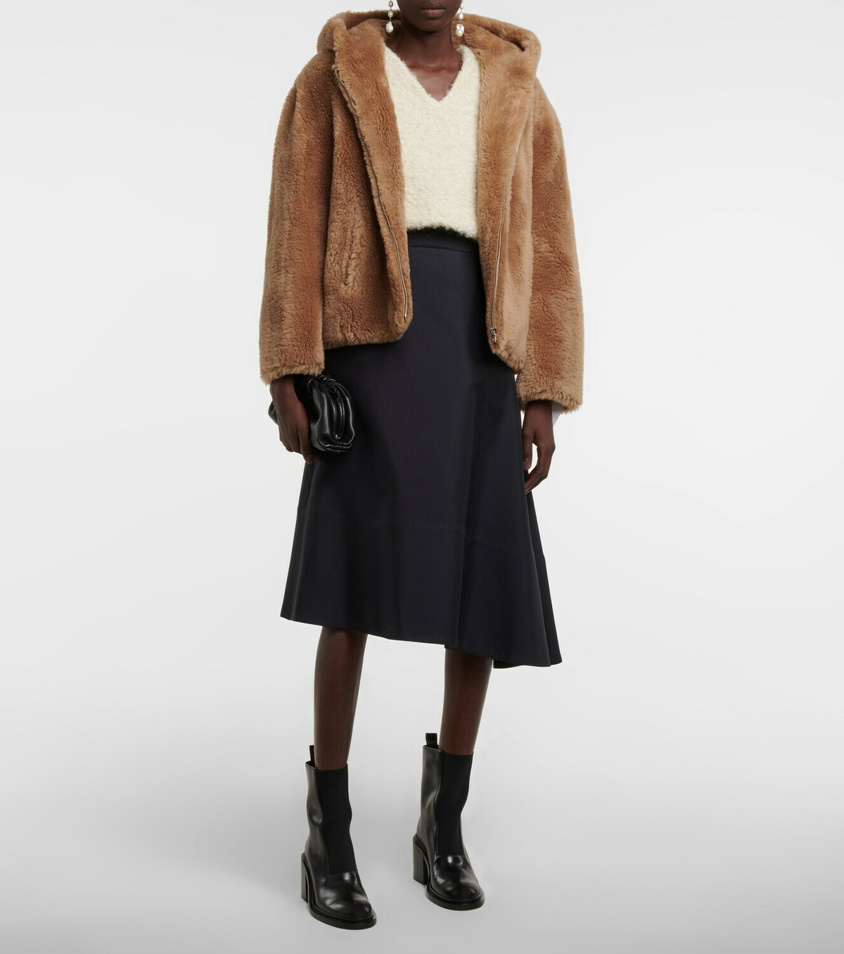 Yves Salomon Meteo hooded wool jacket Yves Salomon