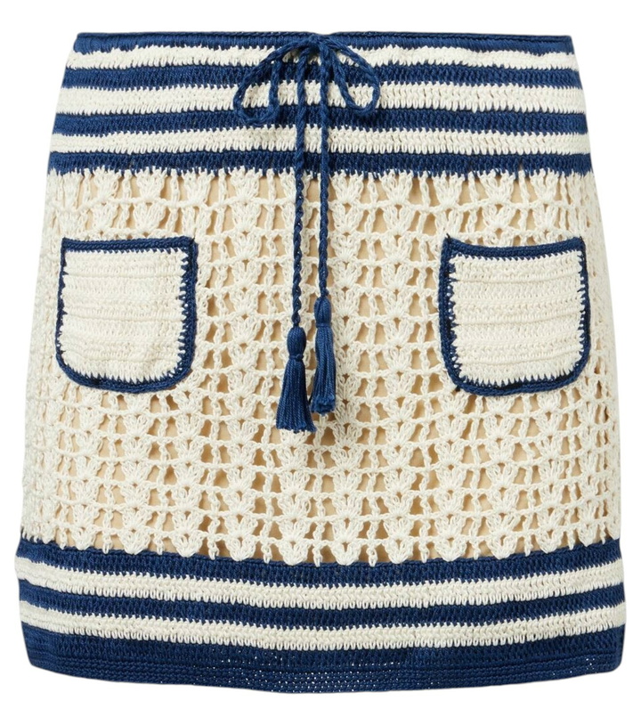 Photo: Anna Kosturova Gabrielle crochet cotton miniskirt
