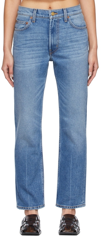 Photo: B Sides Blue Field Mid Kick Jeans