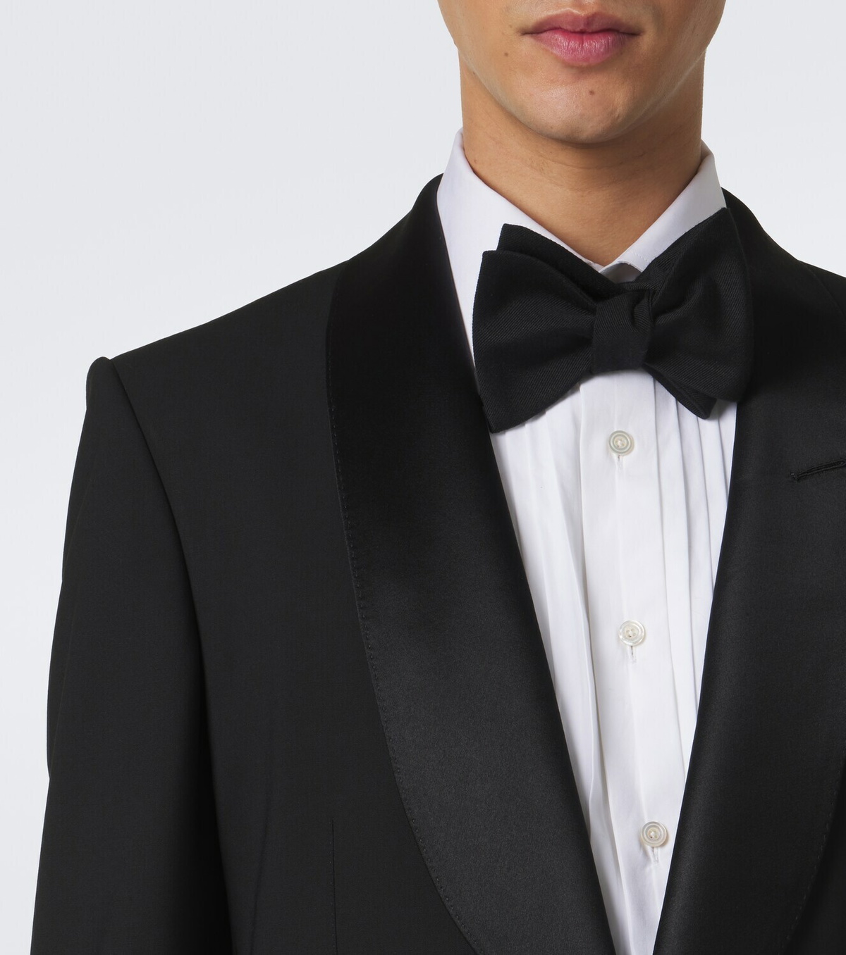 Dunhill Wool and silk bow tie
