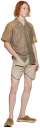 Olly Shinder Beige Scout Shorts