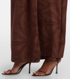 Johanna Ortiz Halterneck jacquard maxi dress