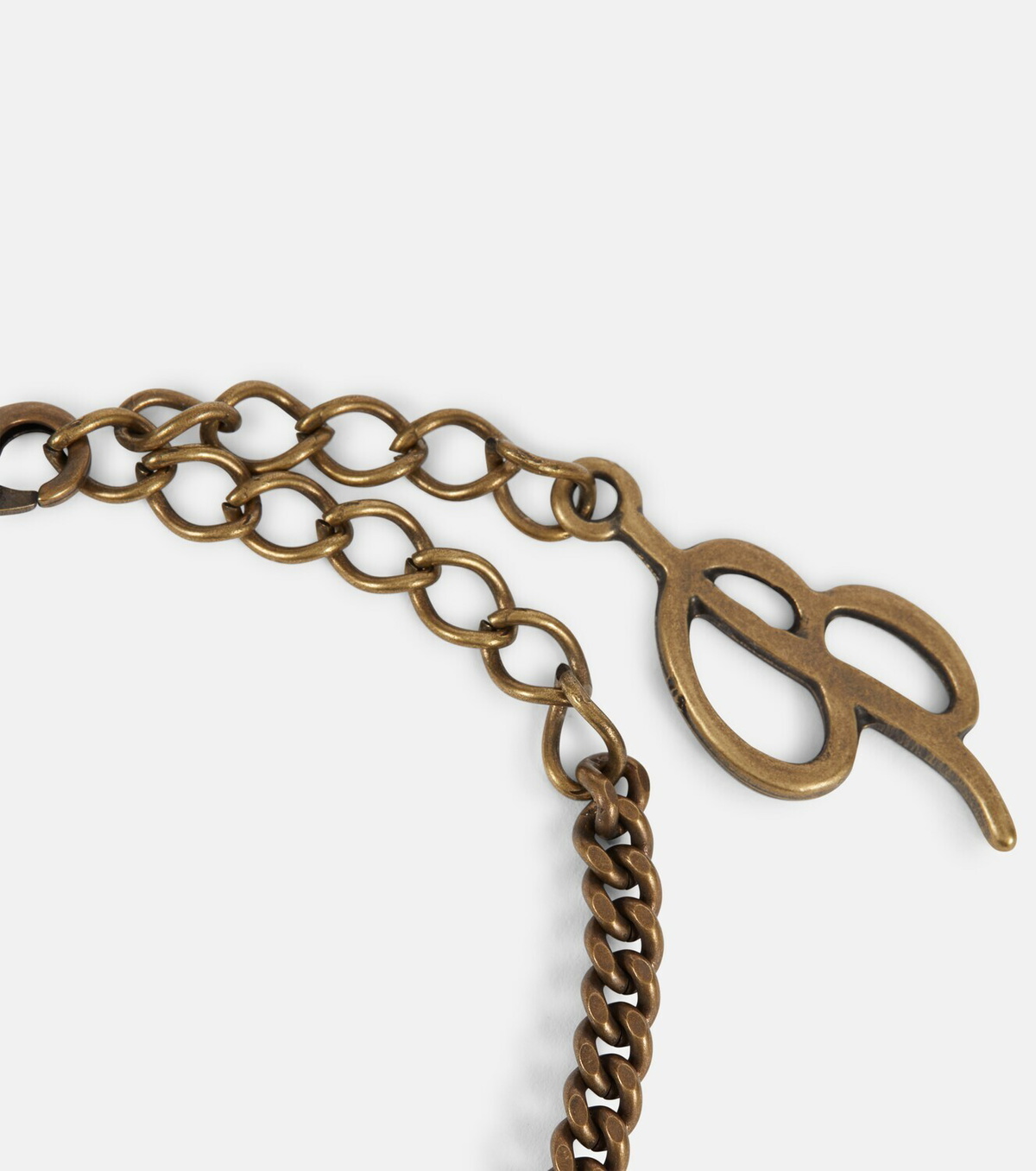 Blumarine Embellished cross necklace Blumarine