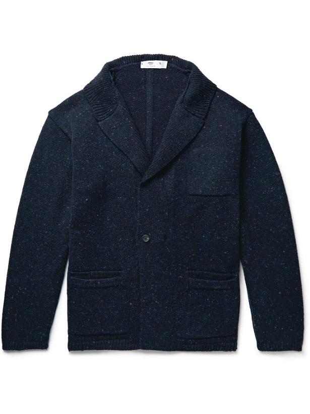 Photo: Inis Meáin - Unstructured Donegal Merino Wool and Cashmere-Blend Blazer - Blue