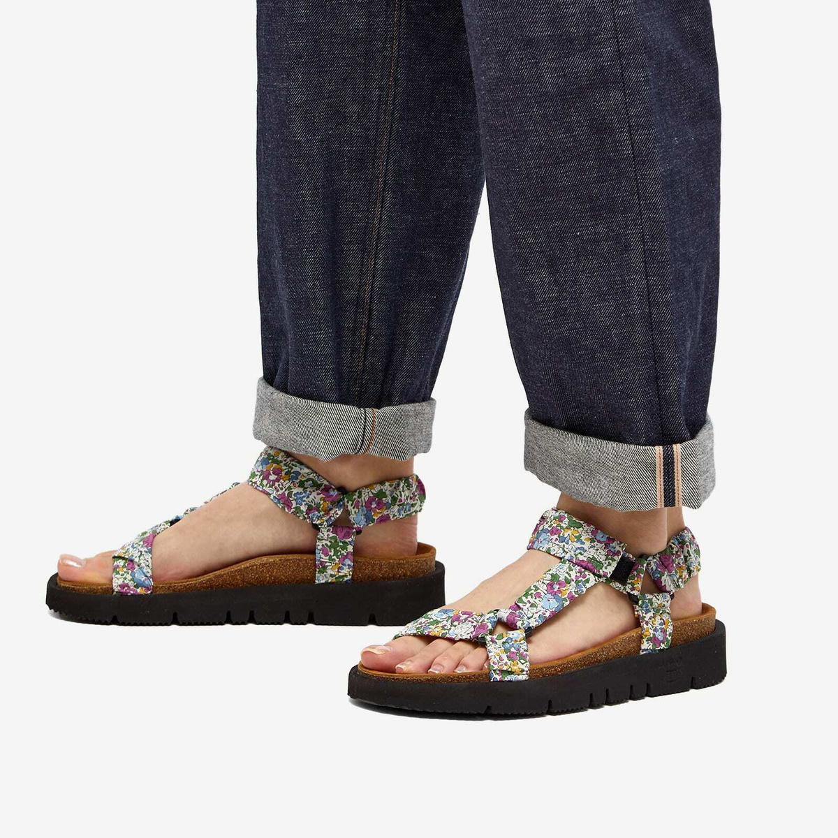 A.P.C. Women's x Liberty Sandal in Multi A.P.C.