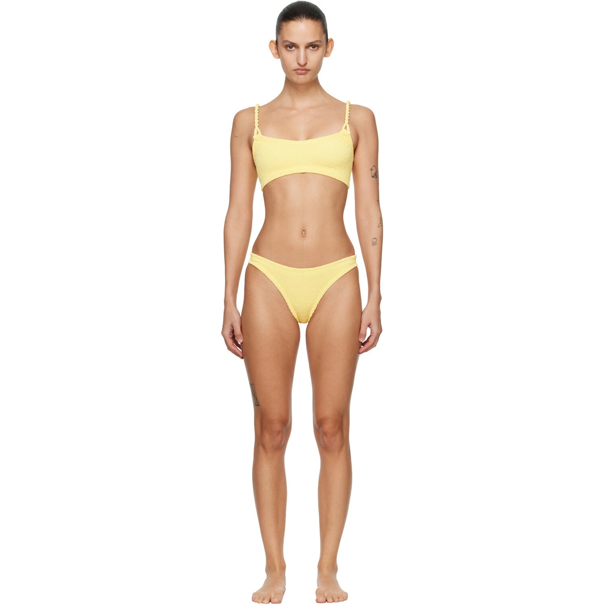 Hunza G Yellow Phoebe Underband Bikini