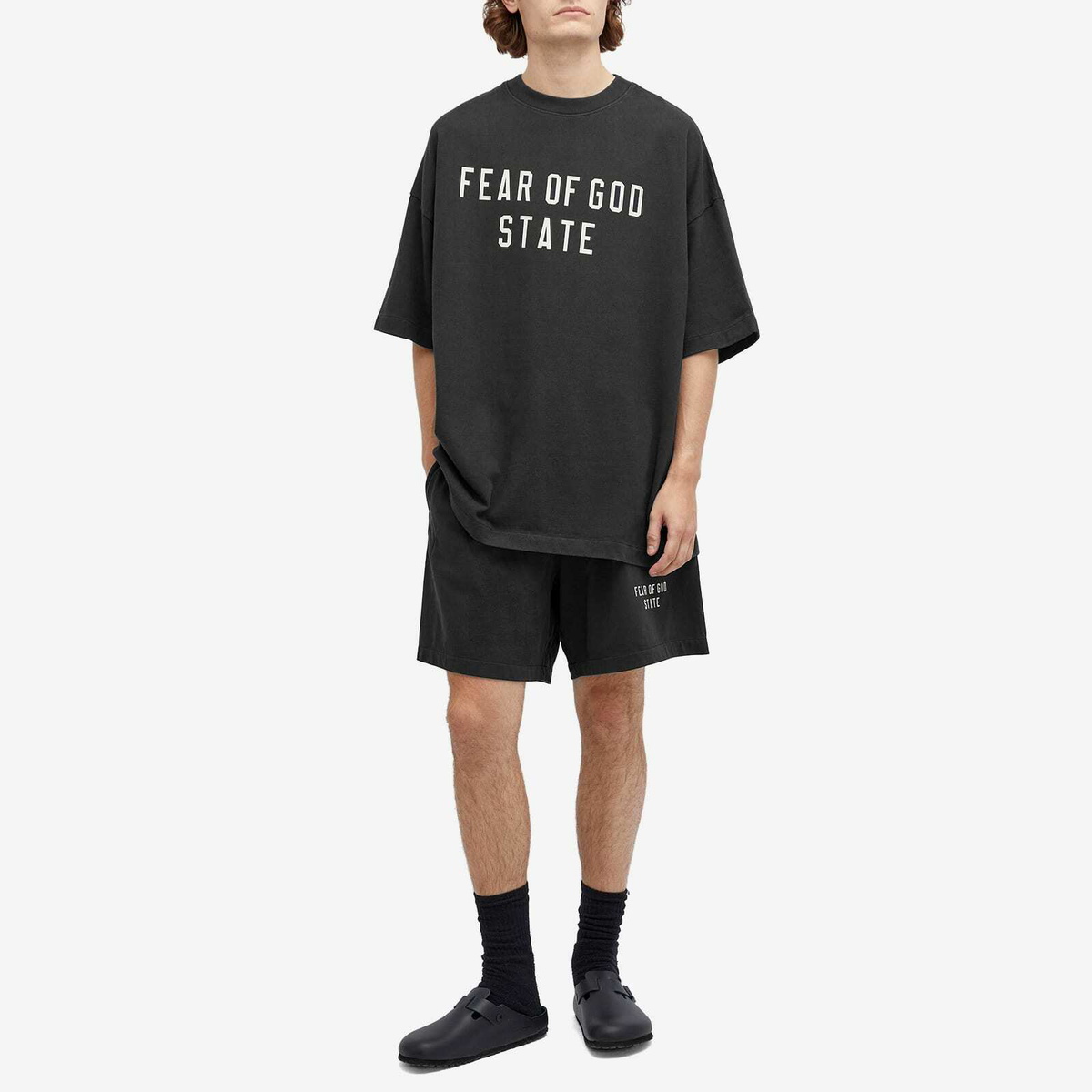 【ESSENTIALS】FEAR OF GOD/HEAVY JERSEY SOCCER SHORT Fear of God ESSENTIALS Men's Heavy Jersey Soccer Short in