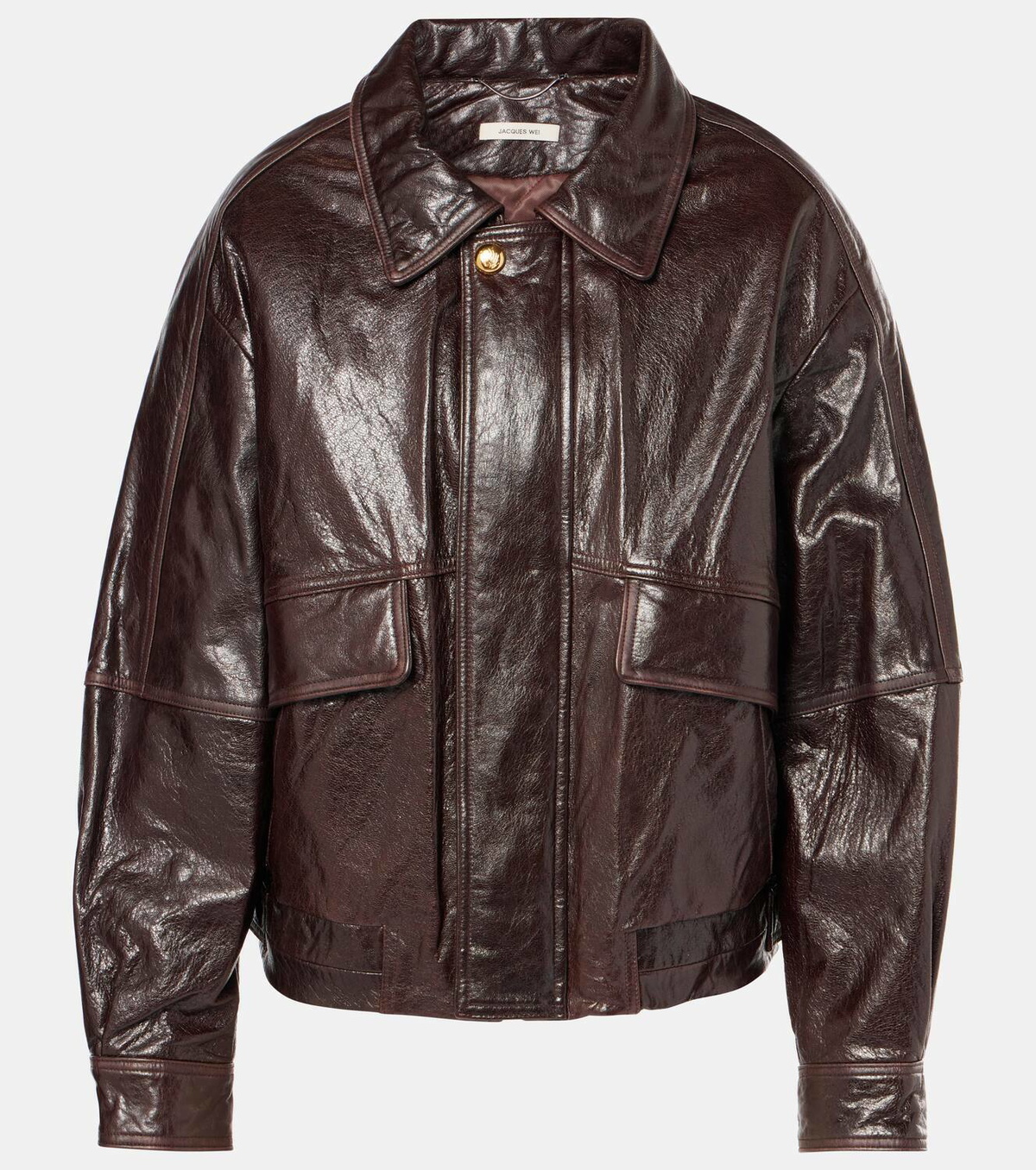 Jacques Wei Leather bomber jacket Jacques Wei