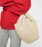 Balenciaga Everyday 2.0 XS faux fur tote bag