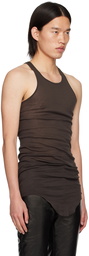 Rick Owens Gray Porterville Basic Rib Tank Top