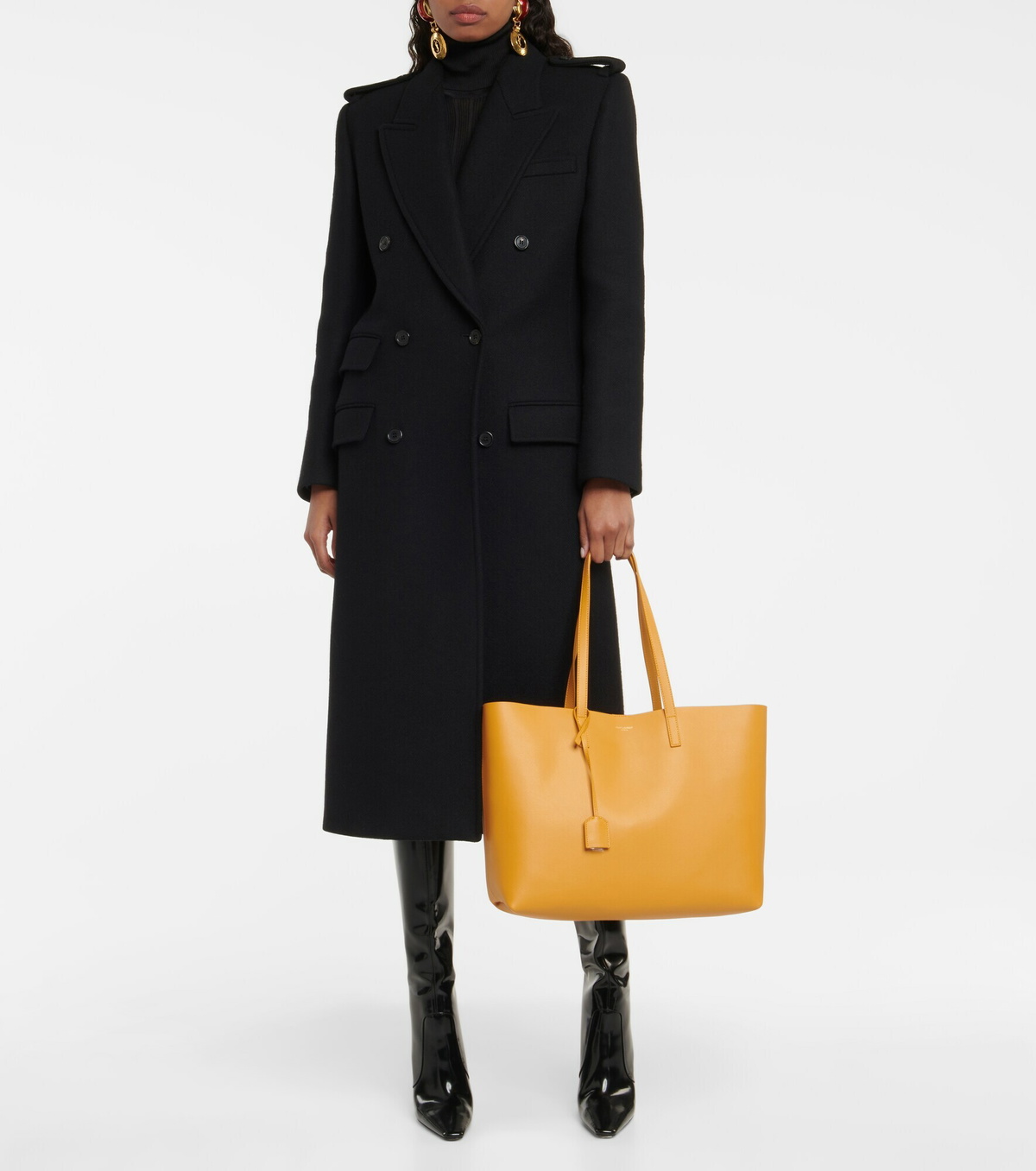 Saint Laurent Shopping E/W Large leather tote bag Saint Laurent