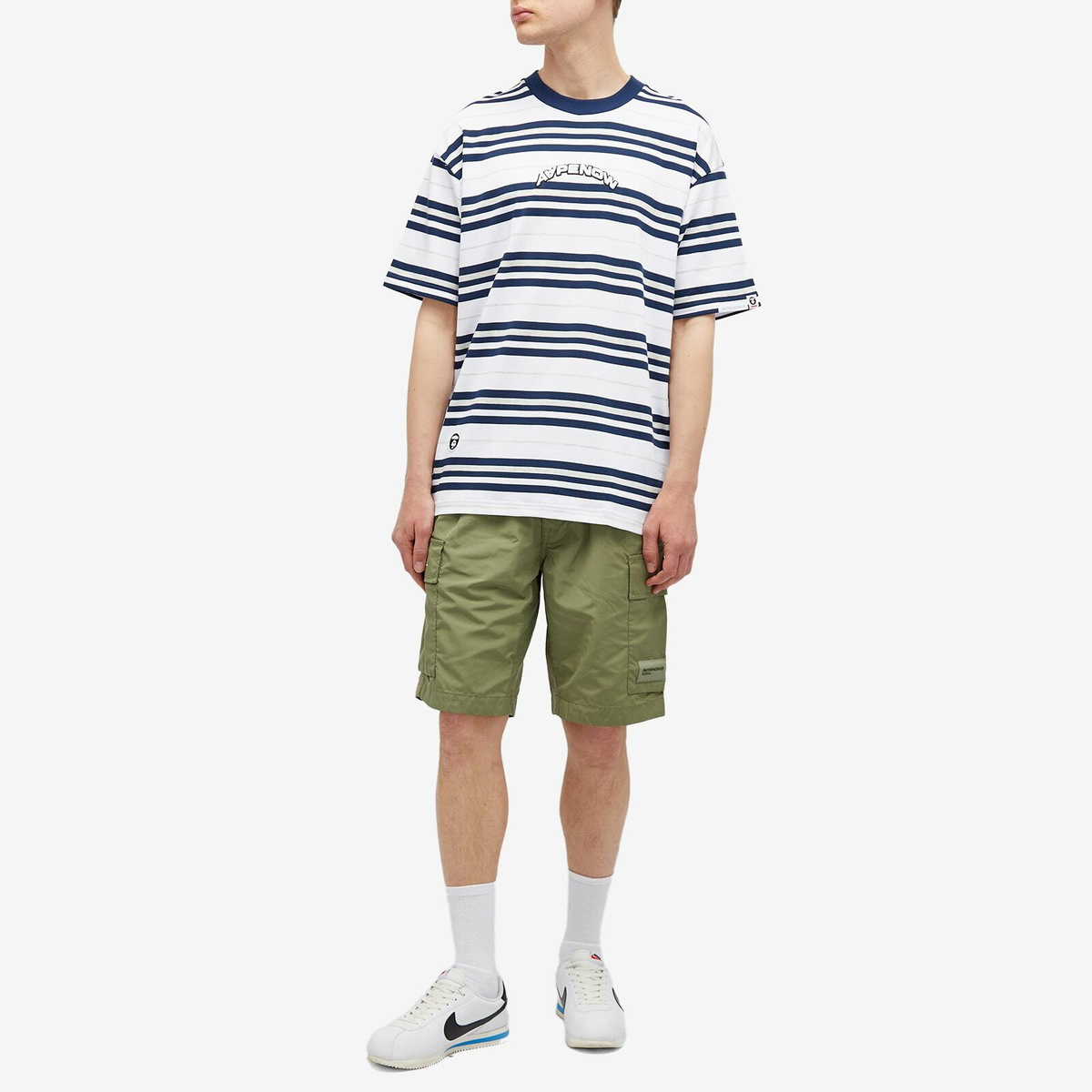 Men's AAPE Woven Cargo Short in Khaki AAPE by A Bathing Ape
