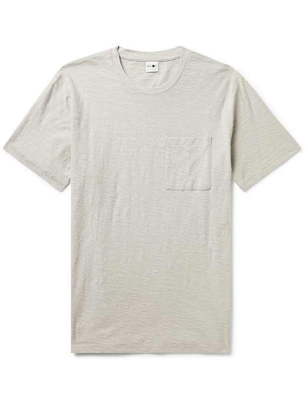 Photo: NN07 - Aspen Slub Cotton-Jersey T-Shirt - Gray