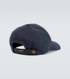 Tom Ford TF embroidered leather-trimmed baseball cap