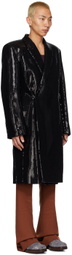 EGONlab Black Sequin Coat