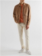Brunello Cucinelli - Wool and Cashmere-Blend Sweater - Orange