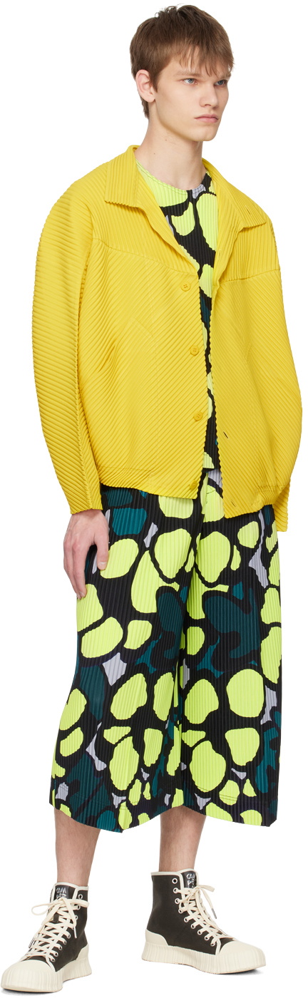 Homme Plissé Issey Miyake Yellow Monthly Color March Jacket