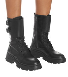 Miu Miu Leather combat boots