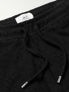 Mr P. - Straight-Leg Cotton-Terry Drawstring Shorts - Black