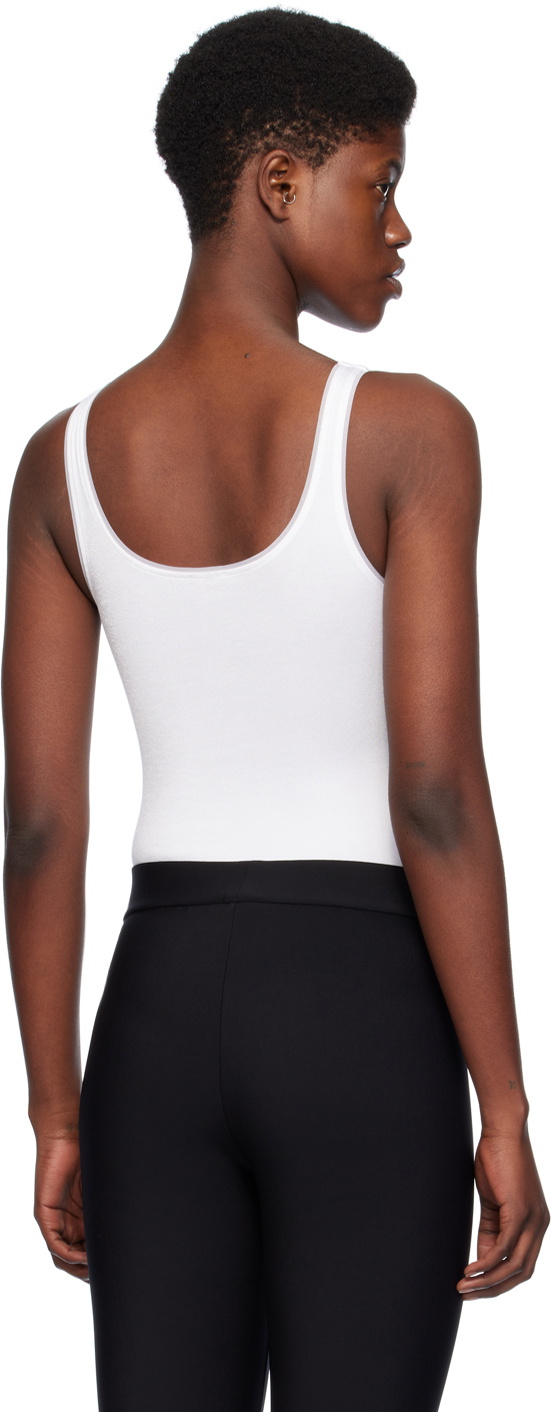 Buy Wolford Jamaika Thong bodysuit with round neck in white at the