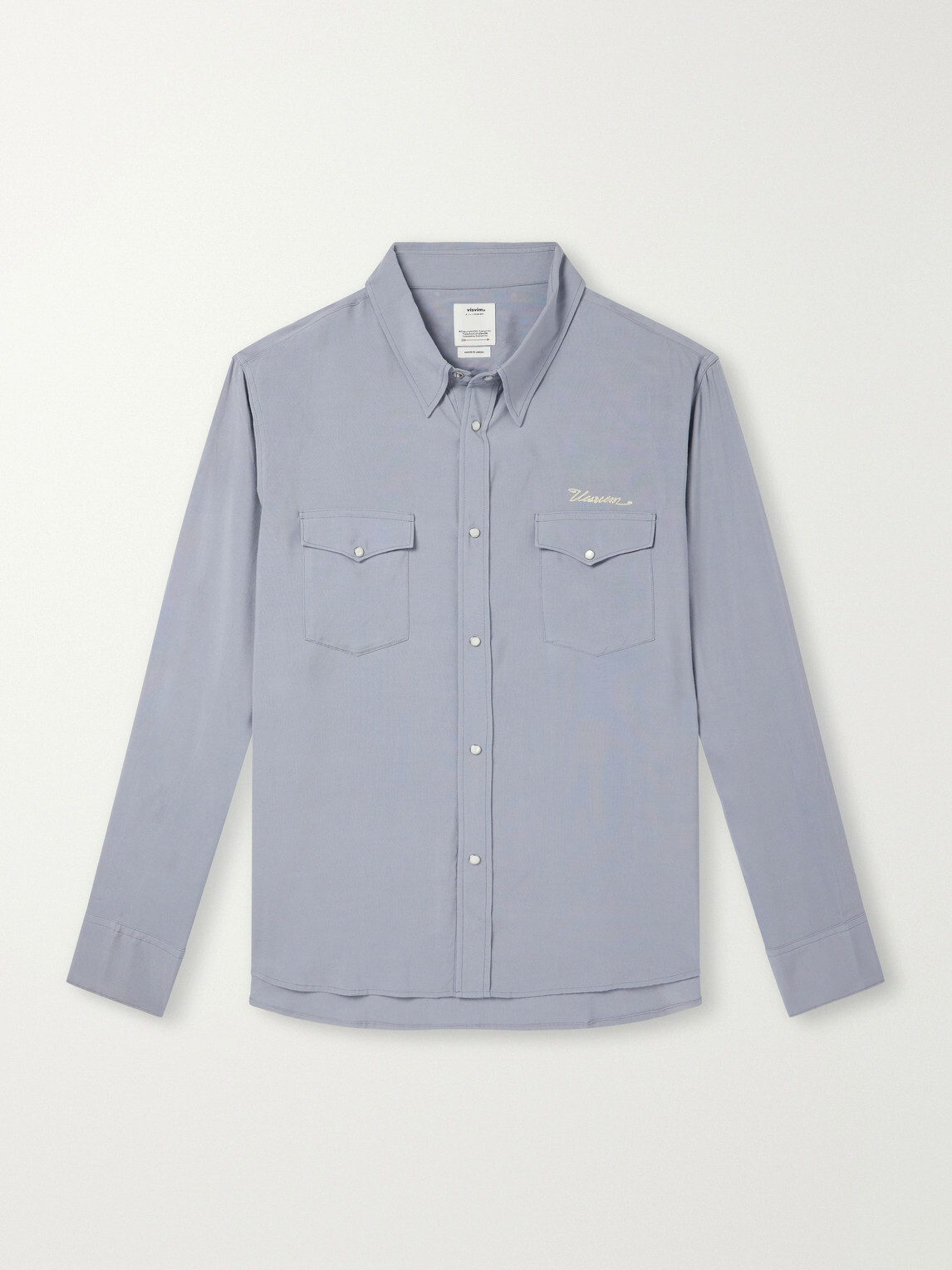 Visvim - Meridian Logo-Embroidered Canvas Shirt - Gray