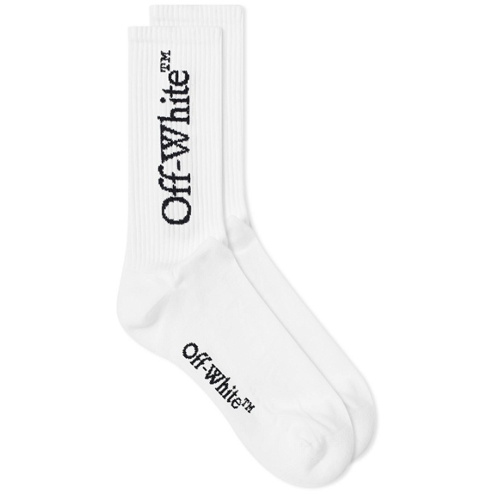 Photo: Off-White Men's Bookish Socks in White/Black