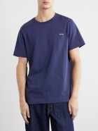 A.P.C. - Oliver Logo-Embroidered Cotton-Jersey T-Shirt - Blue