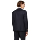 Thom Browne Navy Stripe Classic Blazer