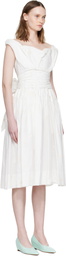 Vivienne Westwood Off-White Sunday Corset Midi Dress