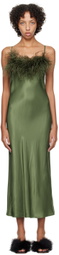 Sleeper Green Boheme Slip Dress