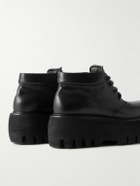 Alexander McQueen - Leather Ankle Boots - Black