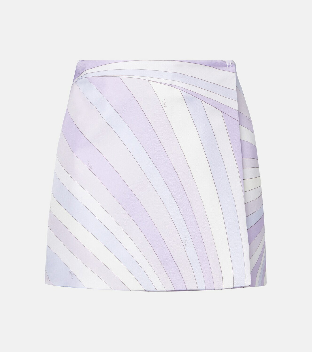 Pucci Iride silk satin wrap skirt