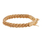 Emanuele Bicocchi Gold Flat Braided Bracelet